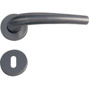 MANIGLIA TORINO CROMO ROSETTA FORO PATENT - ZAMA CROMO SATINATA + ROSETTA Q8 CF=PZ 2- 1 confezioni