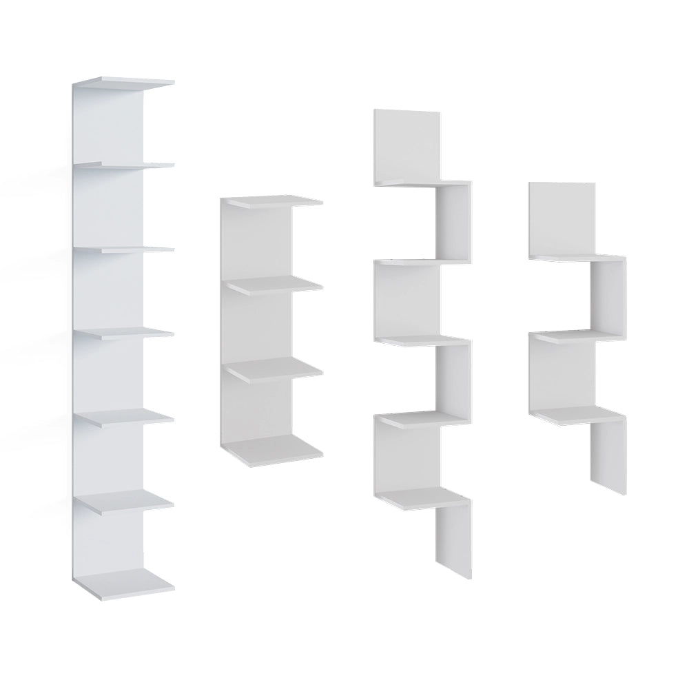 Vicco Scaffale a muro Bianco 30 x 95 cm