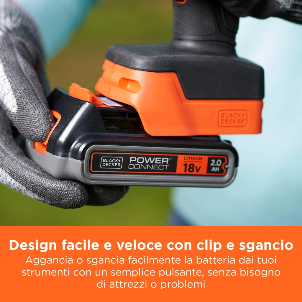 Batteria al Litio BL2018 Xj 18 V 2 0 Ah Black+Decker