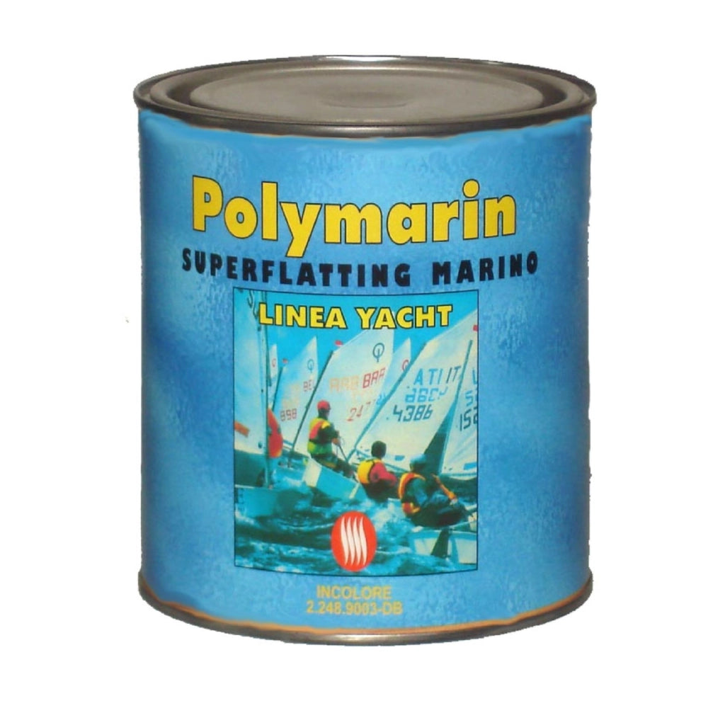 Flatting trasparente lucido marino per legno barca imbarcazioni vernice incolore Polymarin 2,5 LT