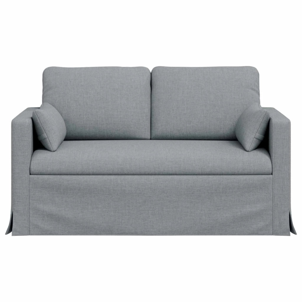 Divano Grigio chiaro 139 x 78 x 80 cm Tessuto