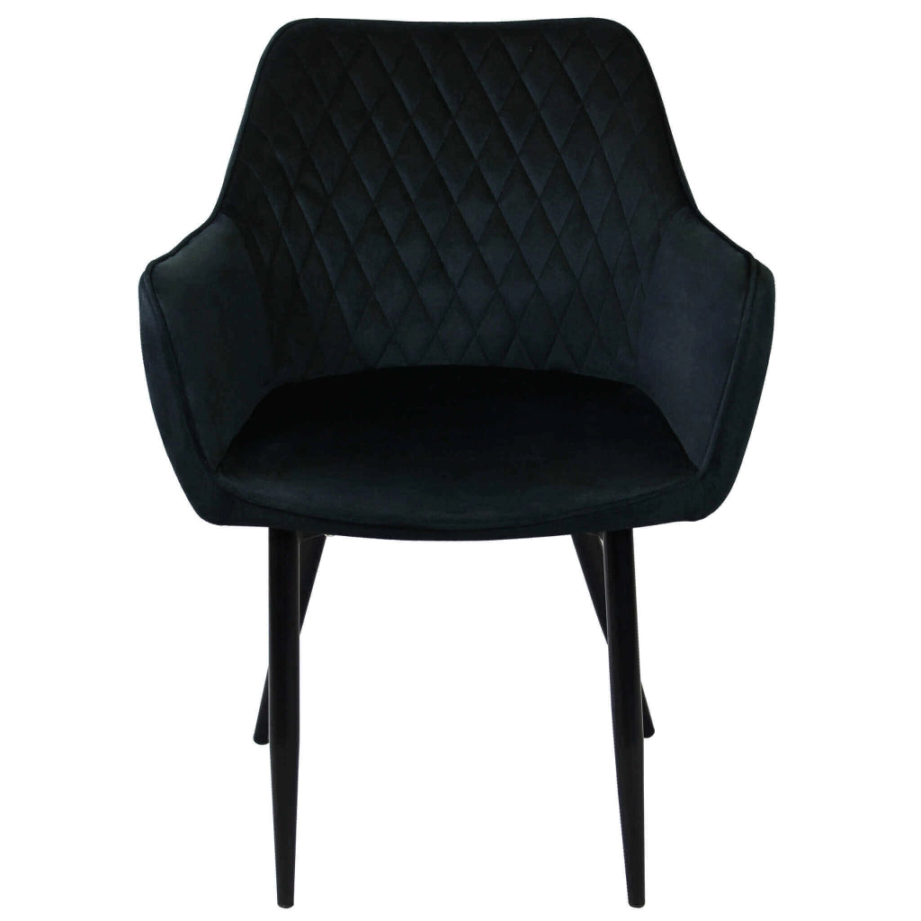 Poltrona per Sala da Pranzo in Velluto Metallo cm 48x62x83 - CALLIOPE