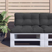 Cuscino per Pallet Nero 80x40x12 cm in Tessuto 360608