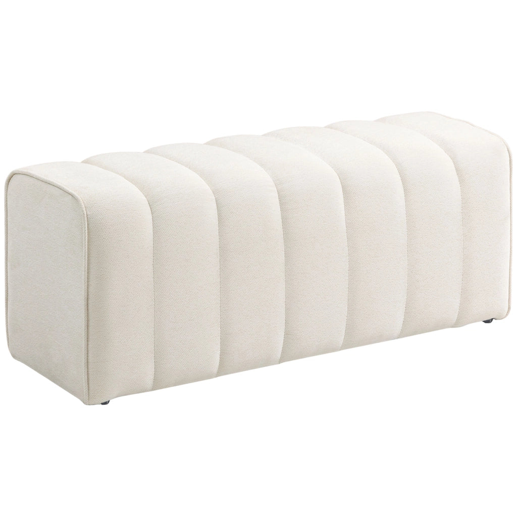 Divano letto 2 posti ¨C zephmum ¨C crema, tessuto, 90x200