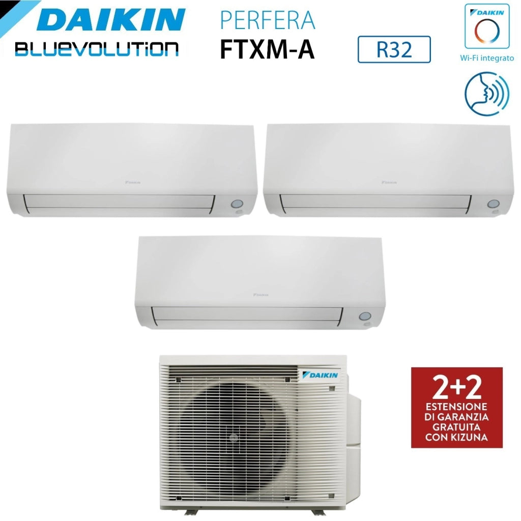 Condizionatore Trial Split Daikin Perfera All Seasons 5+7+9 con 3MXM40A R-32 Wi-Fi Integrato - Garanzia Italiana
