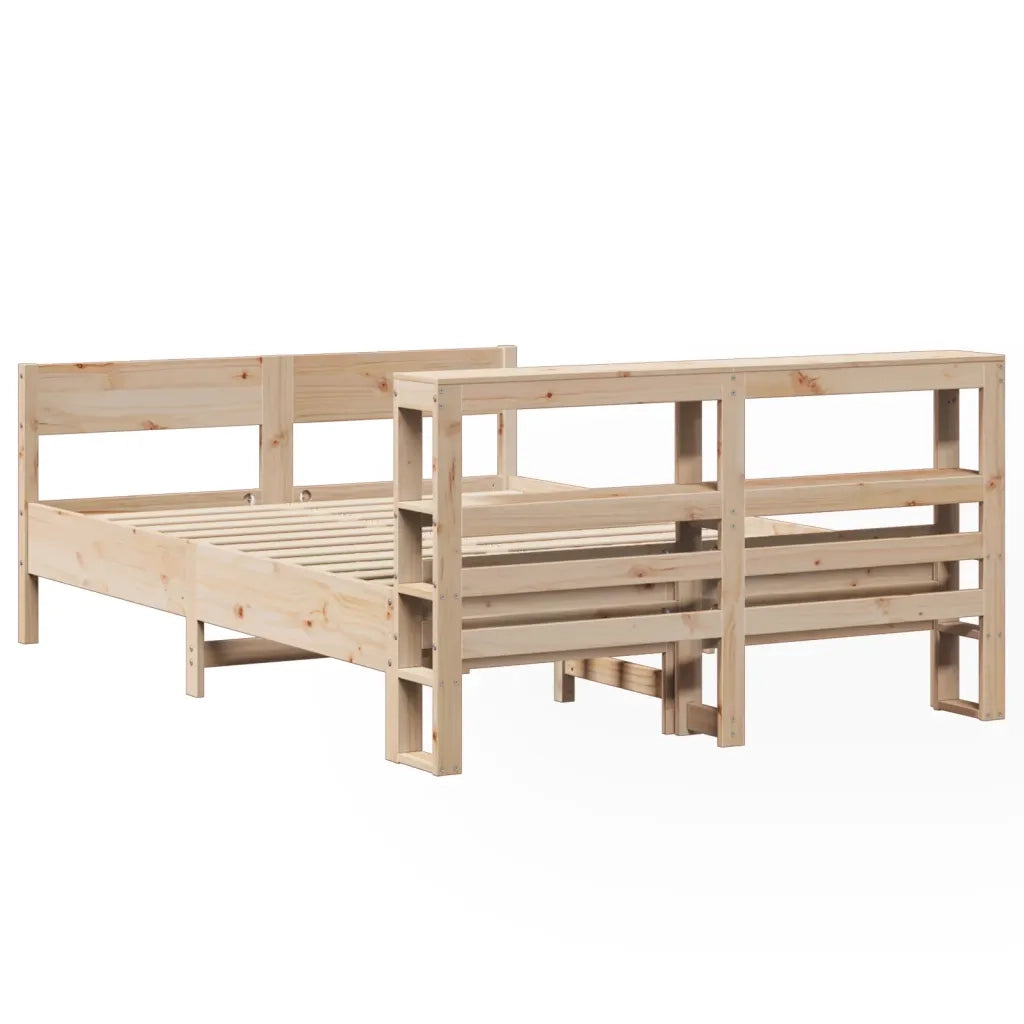 Letto senza Materasso 120x190 cm in Legno Massello di Pino