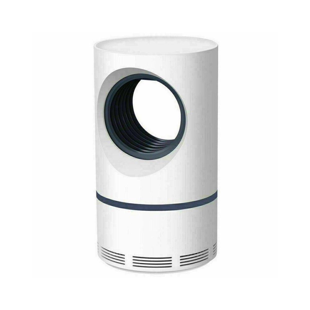 Trade Shop - Lampada Anti Zanzare Insetti Mosche Zanzariera Elettrica Usb Led Aspiratore Fan -