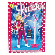 Trade Shop - Rockstar Chitarra Elettrica Con Microfono E Asta Giocattolo Gioco Bambini -