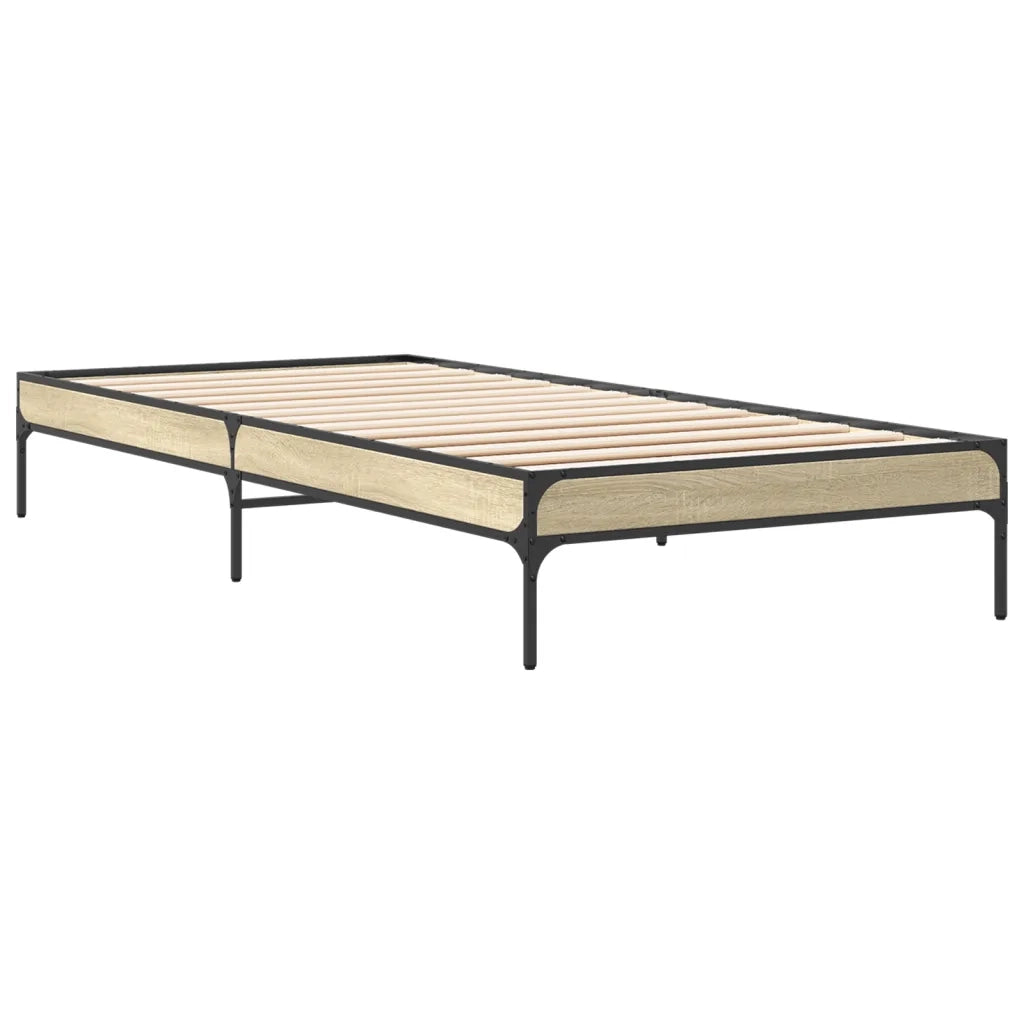 Giroletto Rovere Sonoma 100x200 cm Legno Multistrato e Metallo 845027