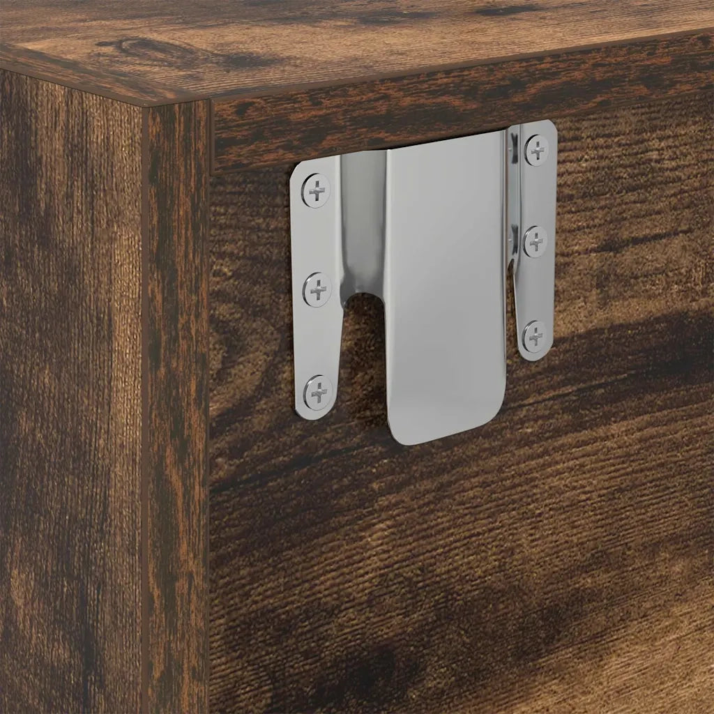 Mobile TV | Armadietto TV | Mobile Porta TV Rovere Fumo 80x31x25,5 cm in Legno Multistrato