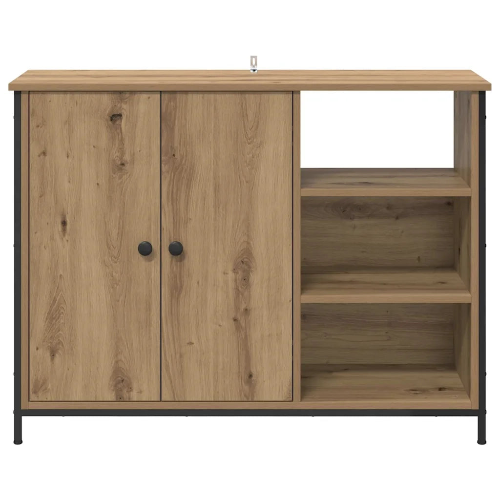 Credenza-Buffet-Armadio da cucina Rovere artigianale 100 x 33 x 75 cm Legno multistrato