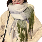 Sciarpa Donna - Blu Verde - Donna - Giornaliera, Lavoro & Esterno - Regalo