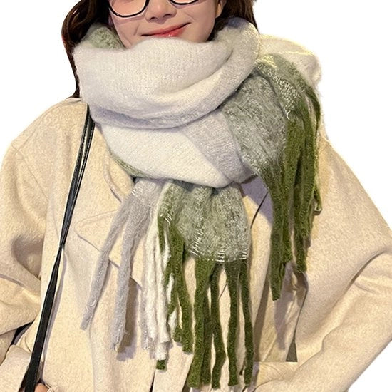 Sciarpa Donna - Blu Verde - Donna - Giornaliera, Lavoro & Esterno - Regalo
