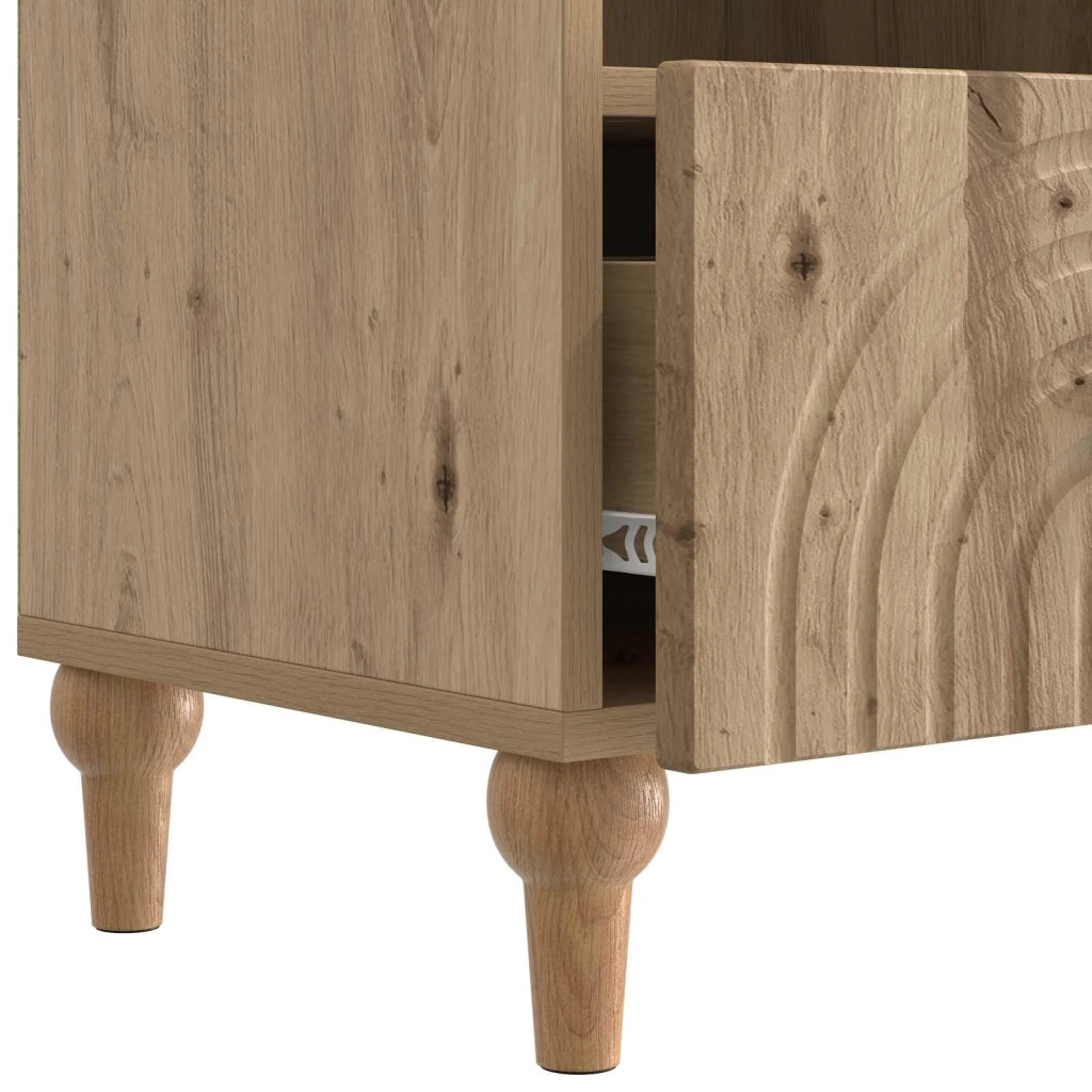 Mobile TV-Credenza per TV Rovere Artigianale 102 x 34,5 x 50 cm 516626