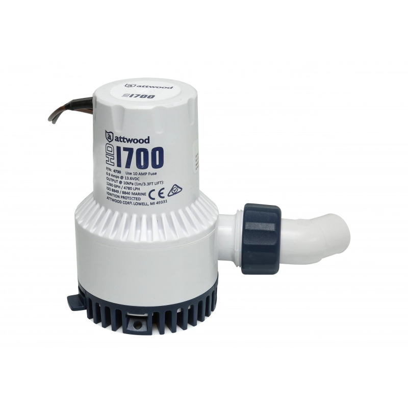 POMPA HEAVY DUTY HD 1700 12V HD2000 24V - CAPACITY LT/H 7800