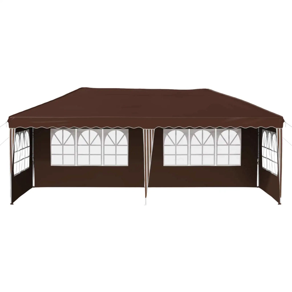 Tenda per feste a pop-up-Gazebo 575 x 289 x 245 cm Marrone