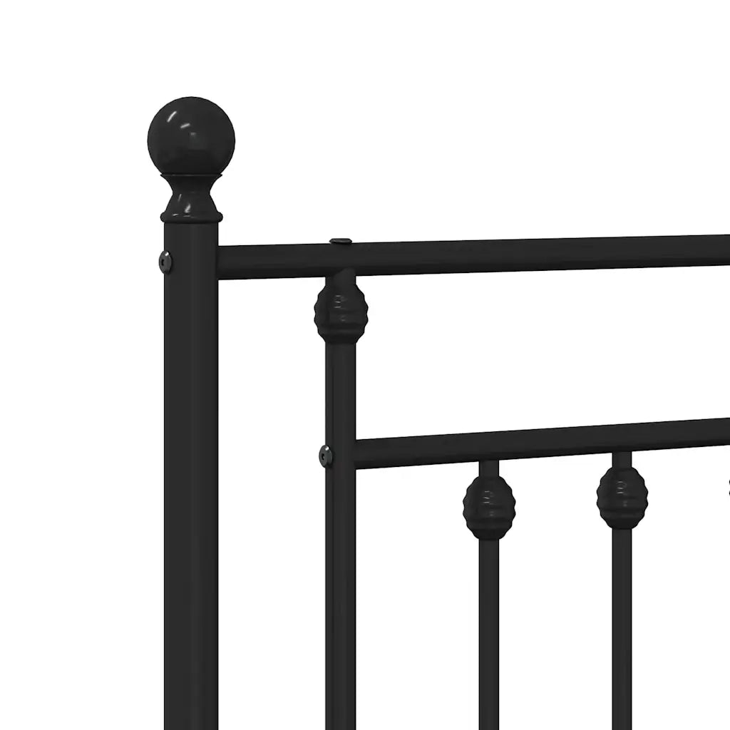 Testiera di Ricambio in Metallo Nero 90 cm 353565