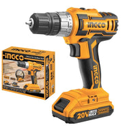 Trapano avvitatore con batteria litio 20v e caricabatteria ingco p20s