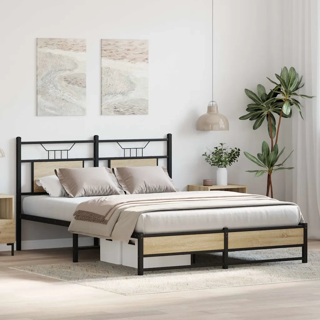 Giroletto senza Materasso Rovere Sonoma 140x200cm in Truciolato 4106963