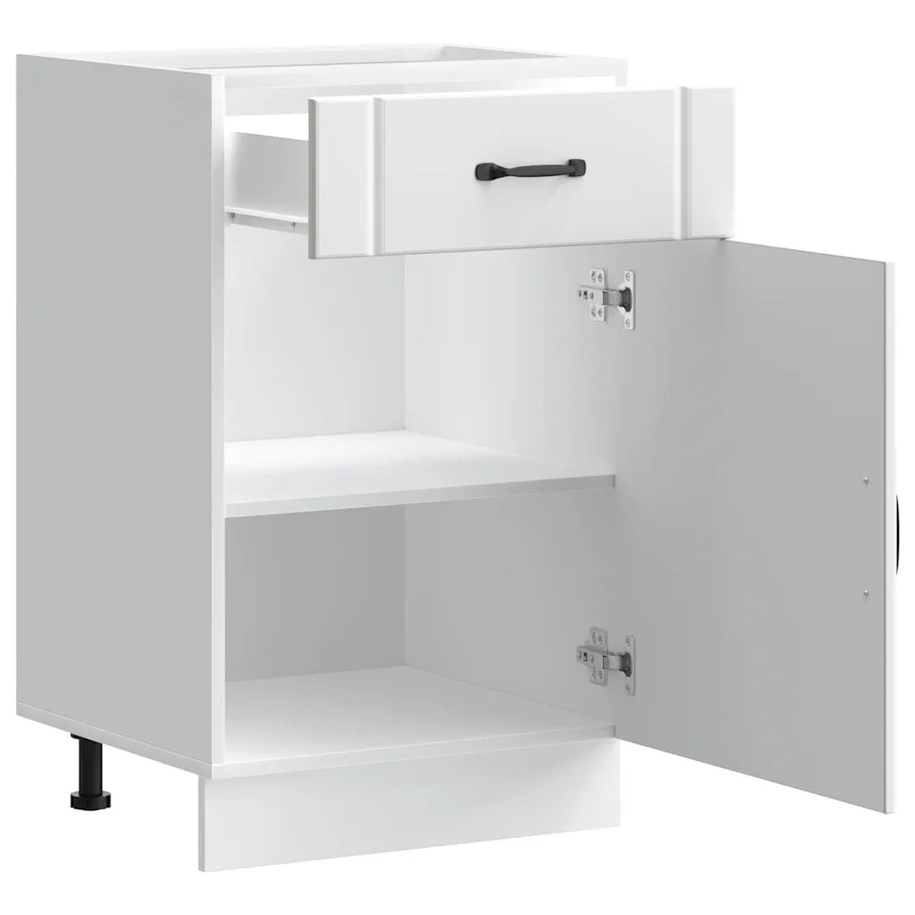 Base da Cucina Lucca Bianco in Legno Multistrato 853717