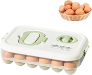 Organizzatore per frigorifero - contenitore per uova - trasportabile - 24 cassette - plastica