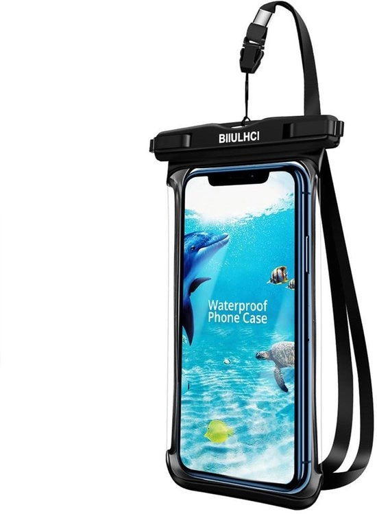 Custodia Telefonica Acquatica - Resistente all'Acqua - Compatibile con Redmi 12/Note 12/10C/9/9S - Spazio Extra per Carte di Credito - Certificato IPX8 - Funzionalità Schermo Tattile Completa - Custodia Acquatica Impermeabile