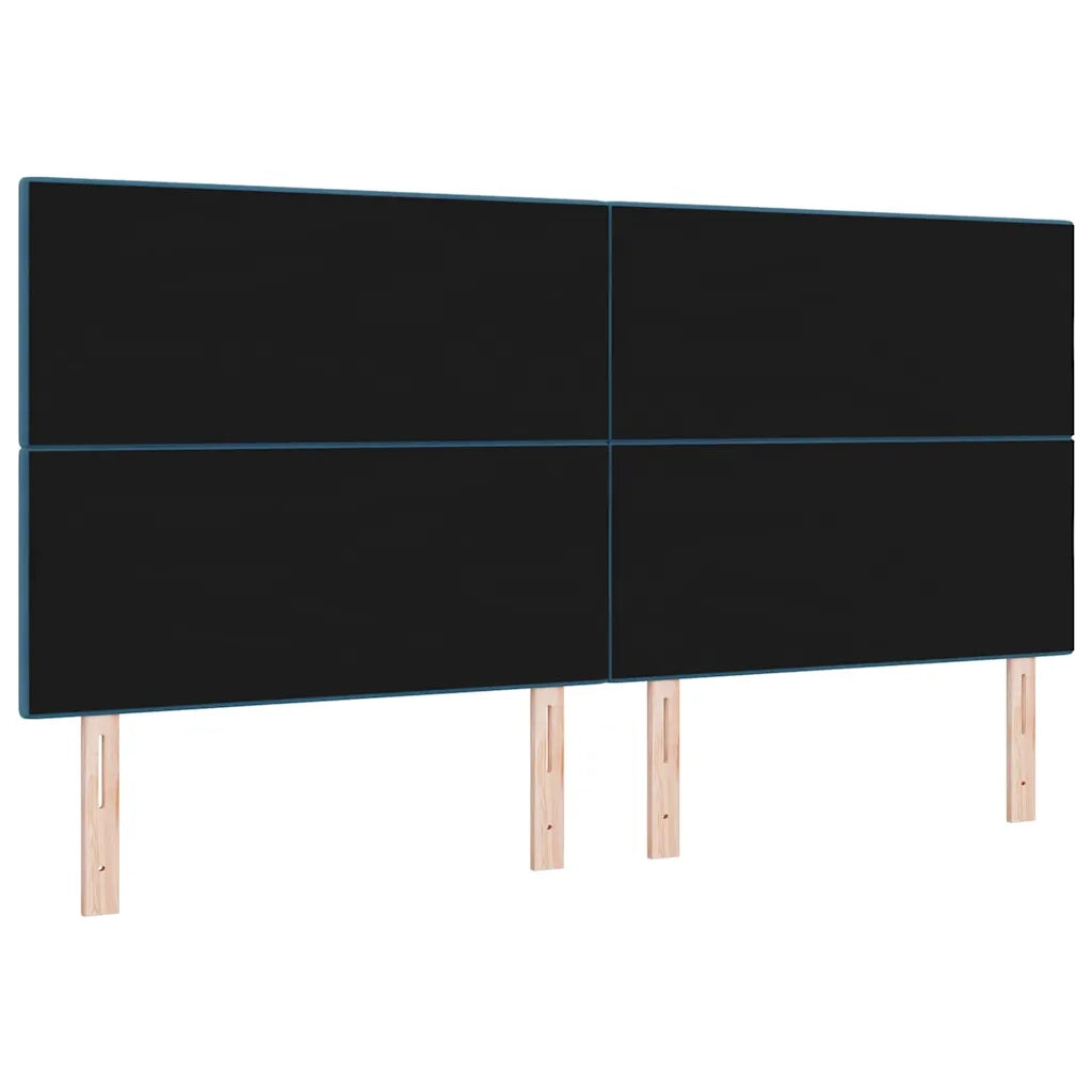 Testiera | Testata LED con strisce LED Blu 200 cm Velluto