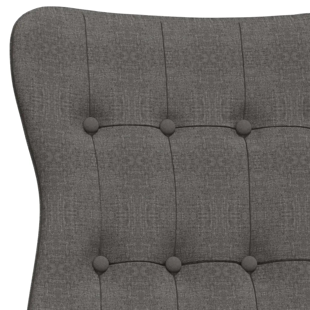 Poltrona | Sedia Relax Grigio Scuro in Tessuto