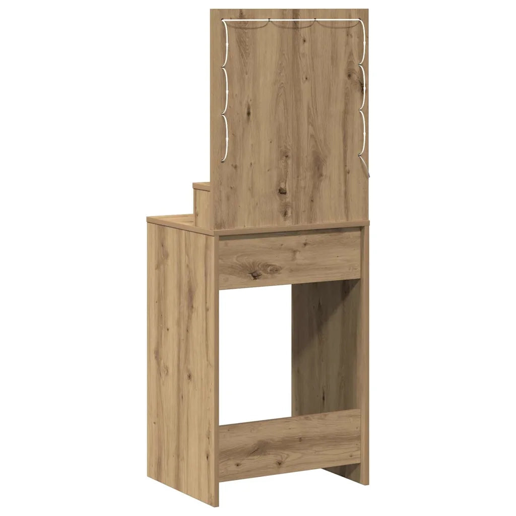 Toeletta | Tavolo da Trucco Rovere artigianale 50 x 41 x 135 cm