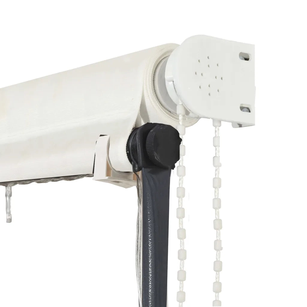 Tenda da Sole Retrattile con LED-Tenda parasole per Patio 350x150 cm Crema