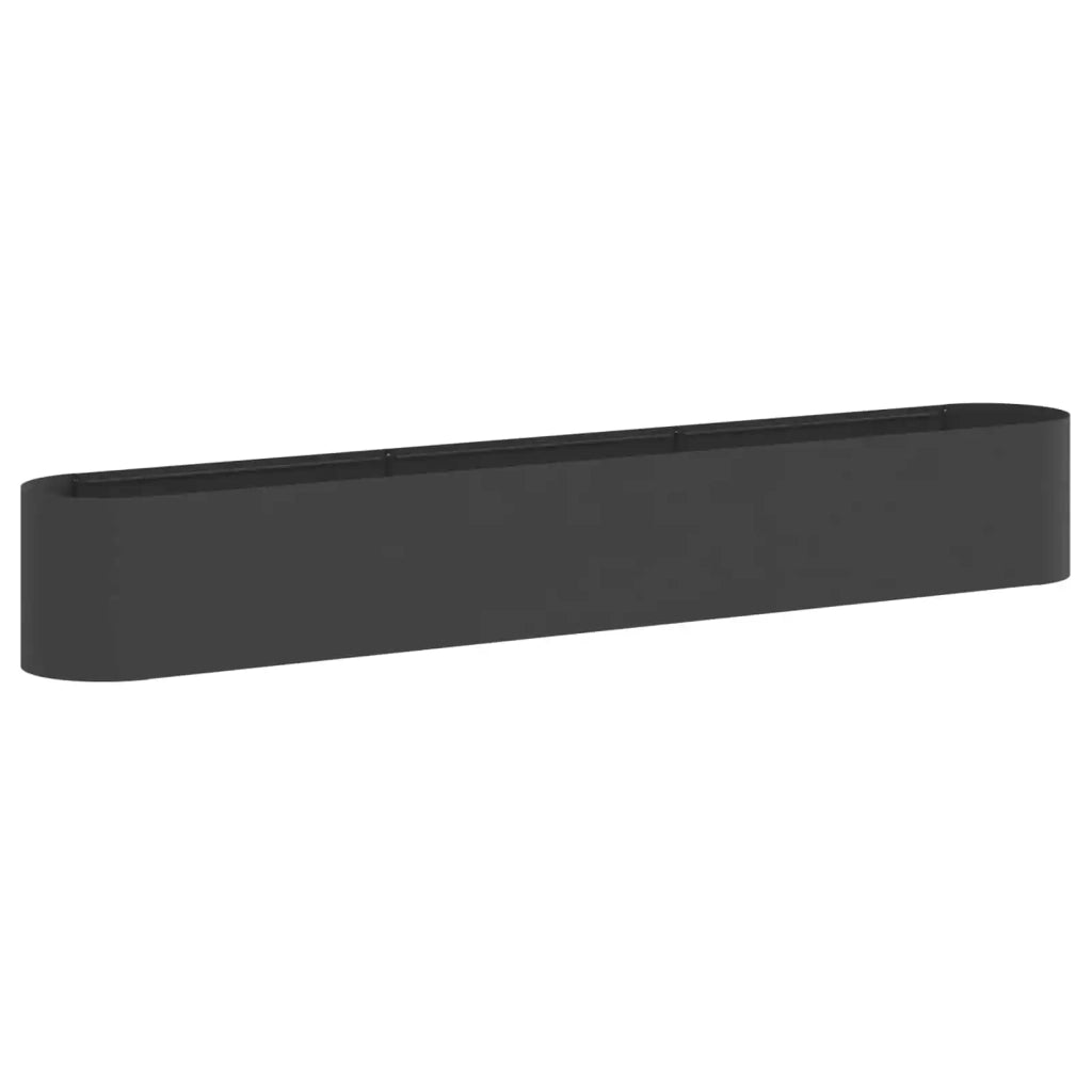 Letto rialzato da giardino Nero 280 x 40 x 40 cm 8011698