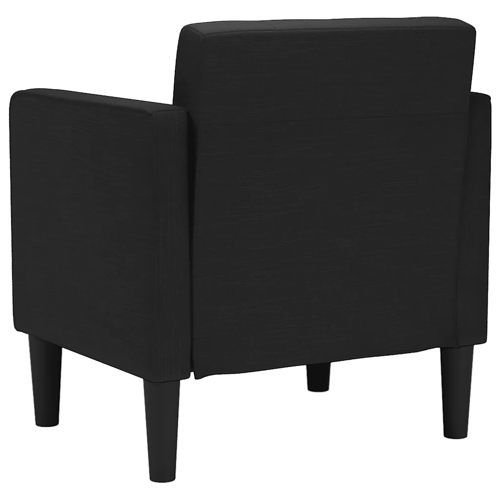 Divano Sedia con Braccioli Nero 53 cm in Tessuto 4100545