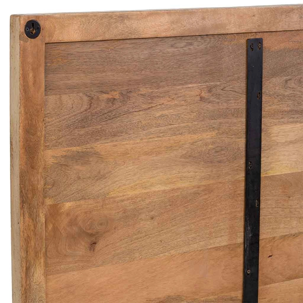 Testiera in legno beige intagliata a mano 160x3x120h cm