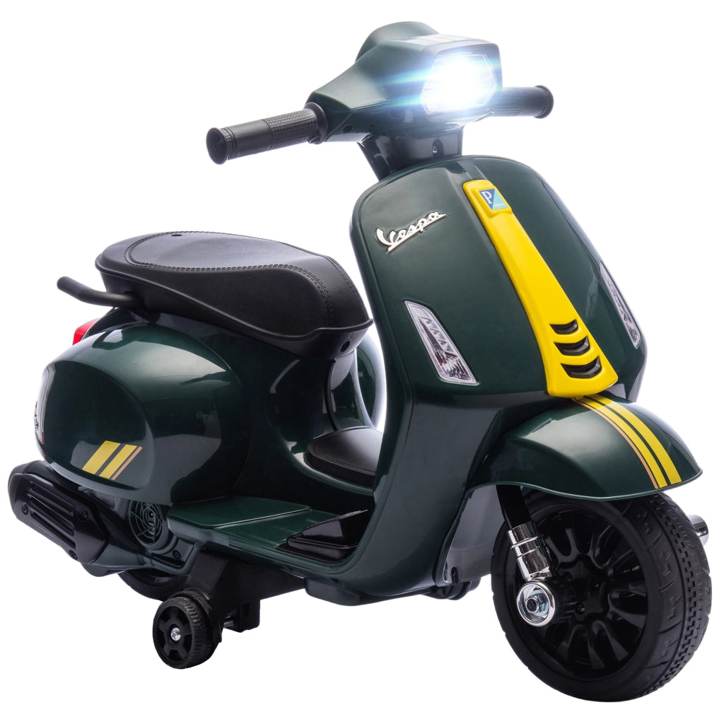 Moto Elettrica Bambini 6V ¨C Xylo ¨C Verde Scuro, 71x37x52 cm, 2-4 Anni