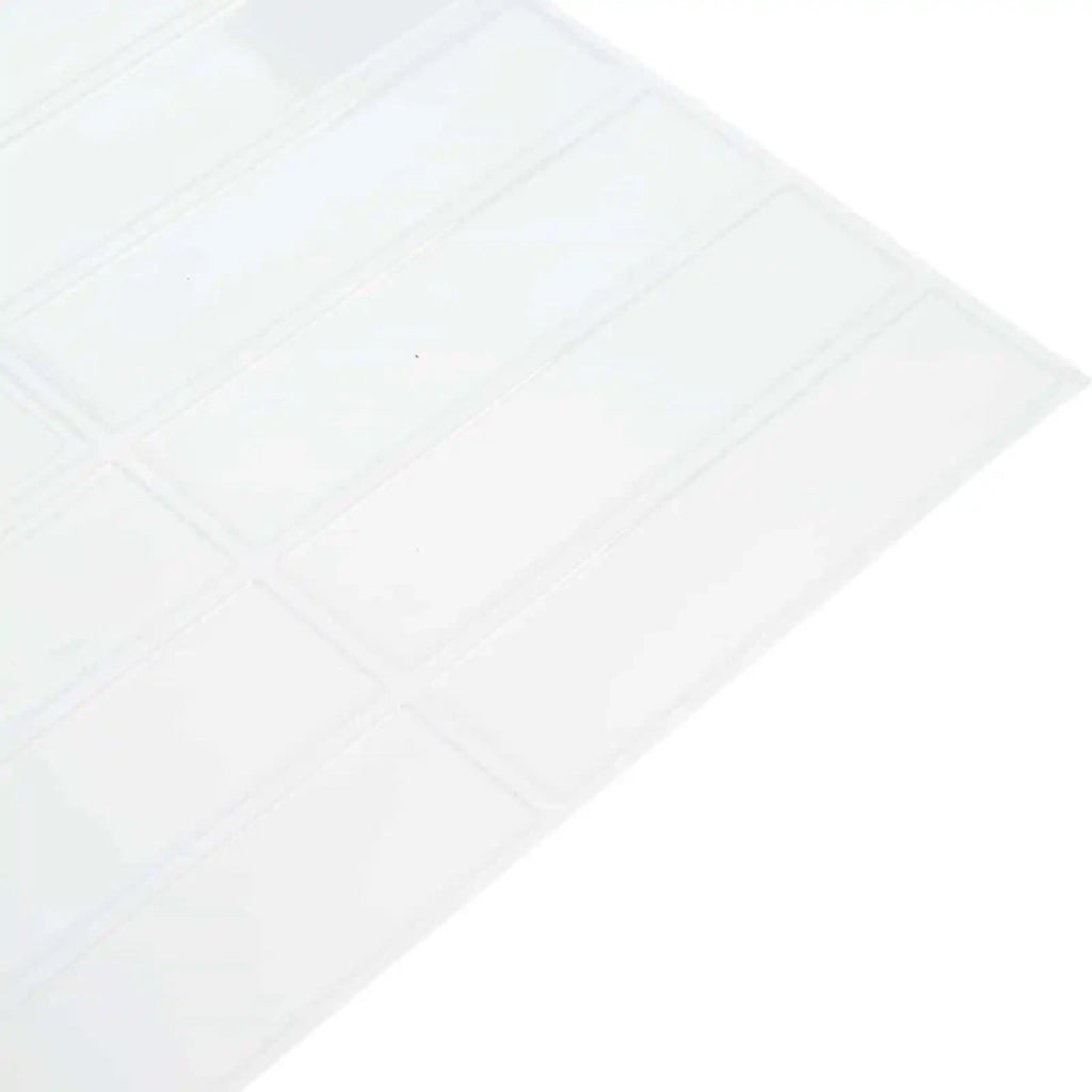 Piastrella Rettangolare 20 pcs Bianco 29 x 23 x 0,08 cm 42046169