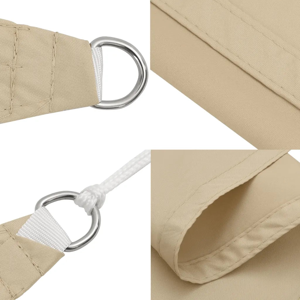 Vela Parasole-Telo Ombra-Vela Ombreggiante in Tela Oxford Quadrata 2,5x2,5 m Beige