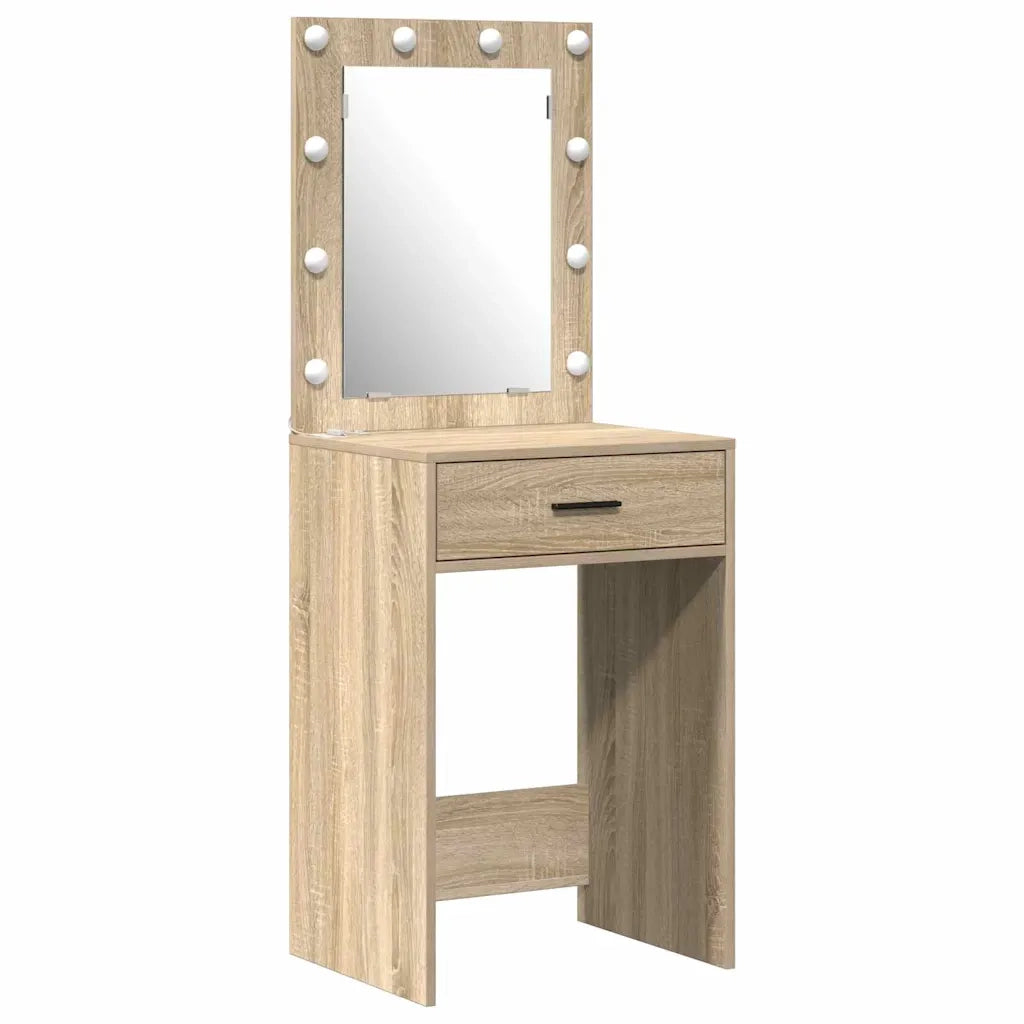 Toeletta | Tavolo da Trucco con cassetto 2 pz Marrone 50 x 41 x 135 cm
