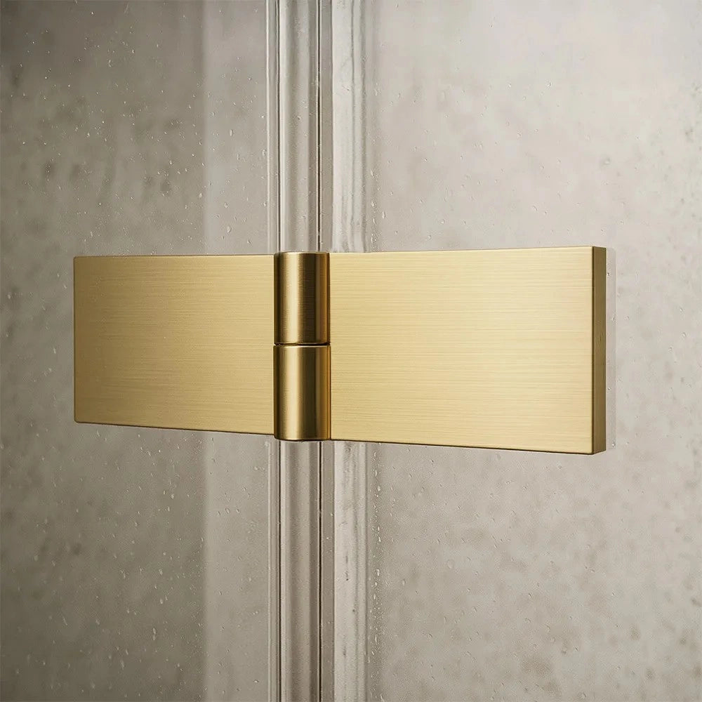 Cabina Doccia Rea Atlas 90x100 Brush Gold destra