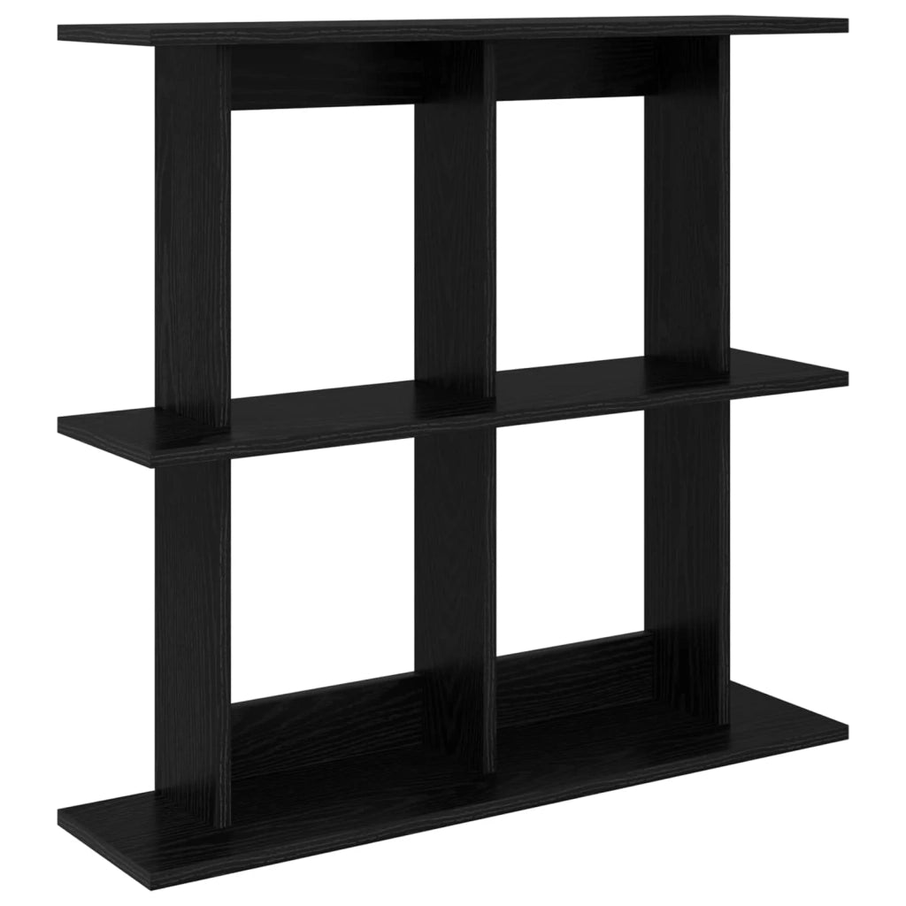 Scaffale da parete A parete Rovere Nero 100 x 20 x 75 cm 8012085