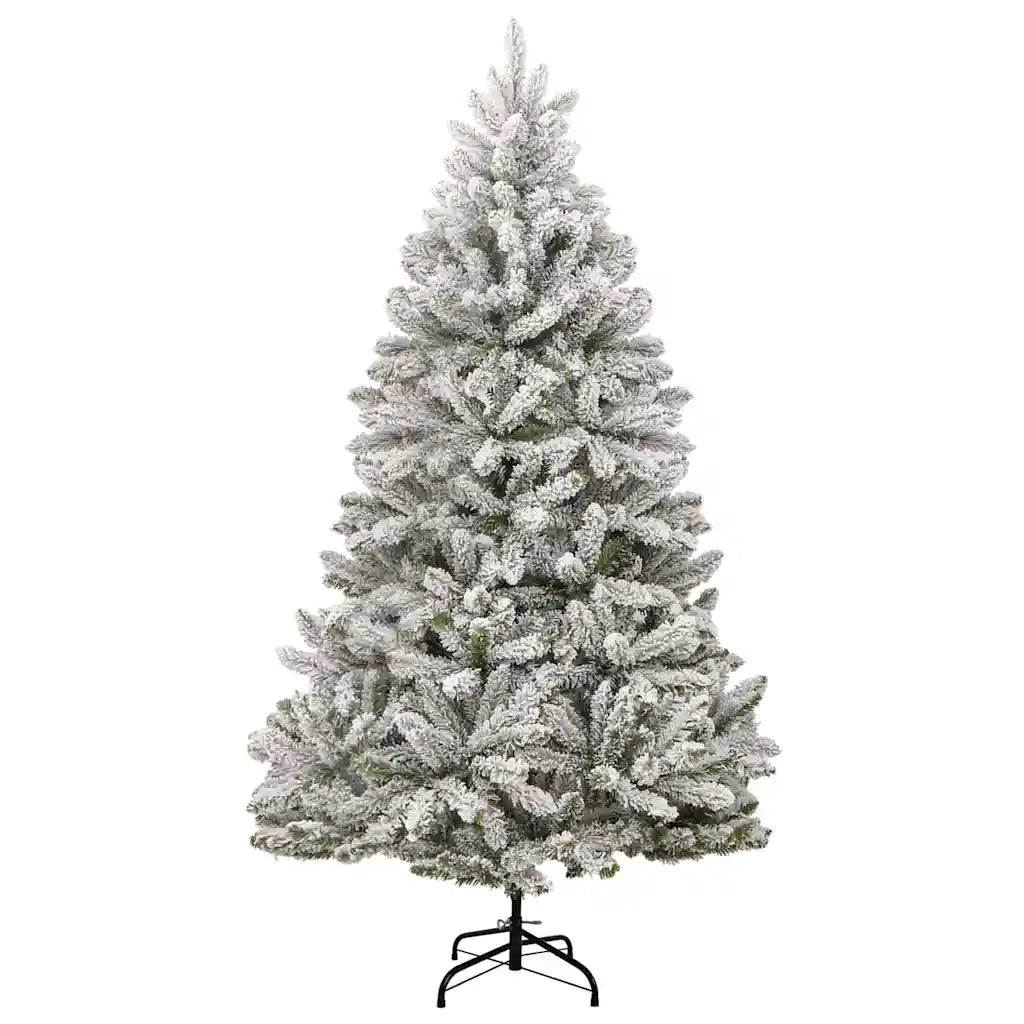 Albero di Natale Artificiale-Albero Natalizio con 300 LED Verde e Bianco 180 cm 449627