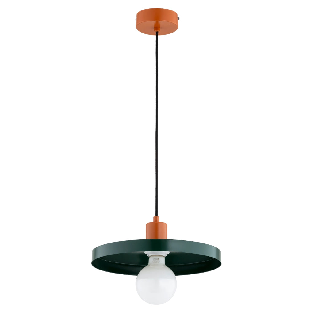 Lampada a sospensione minimal verde/arancio E27 LITO Alfa