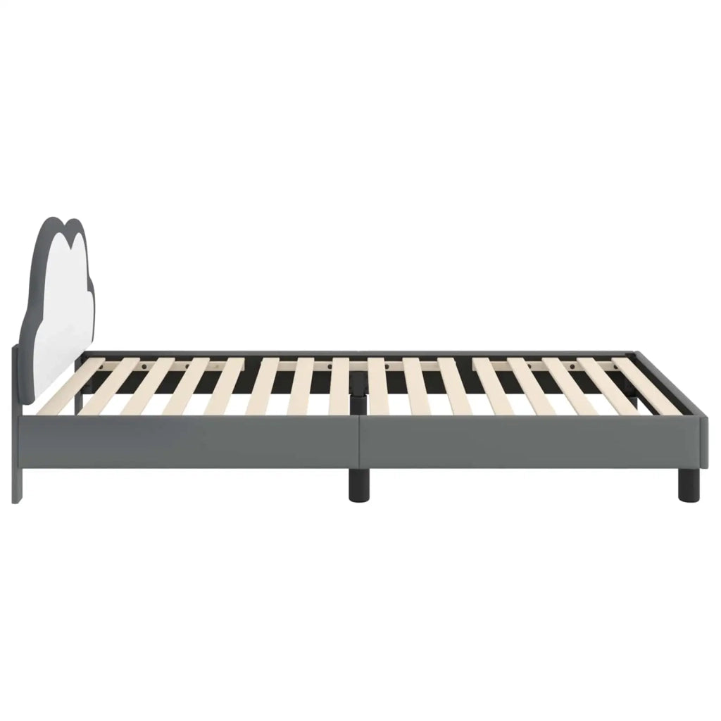 Struttura letto bambini con testata-Giroletto per bambini Grigio Chiaro 90 x 200 cm 354410