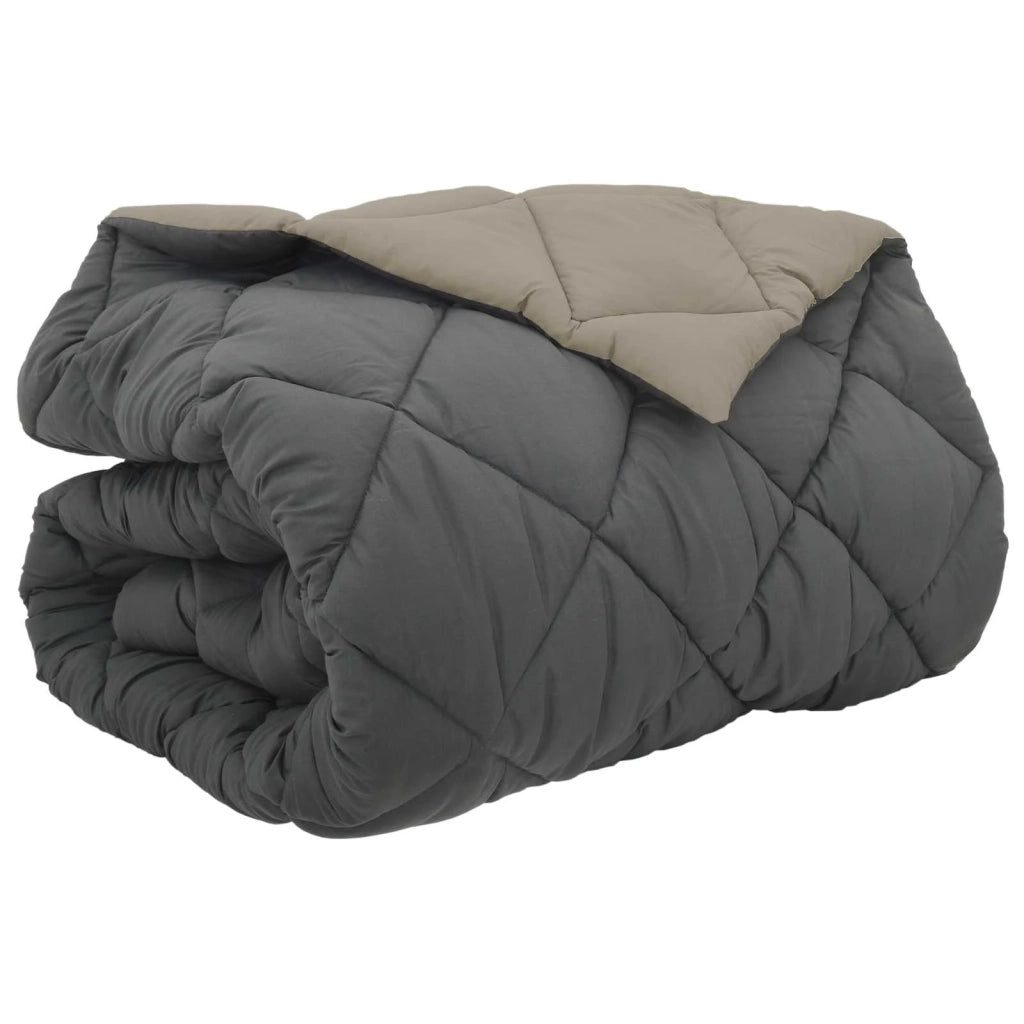 Duvet Invernale Grigio chiaro e Antracite 240 x 260 cm 42025763