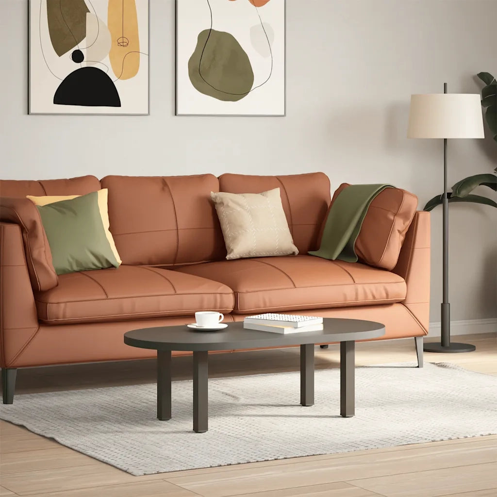 Gambe per Tavolino da Caffè 4 pz in Acciaio Naturale 42-44 cm Acciaio 4012455