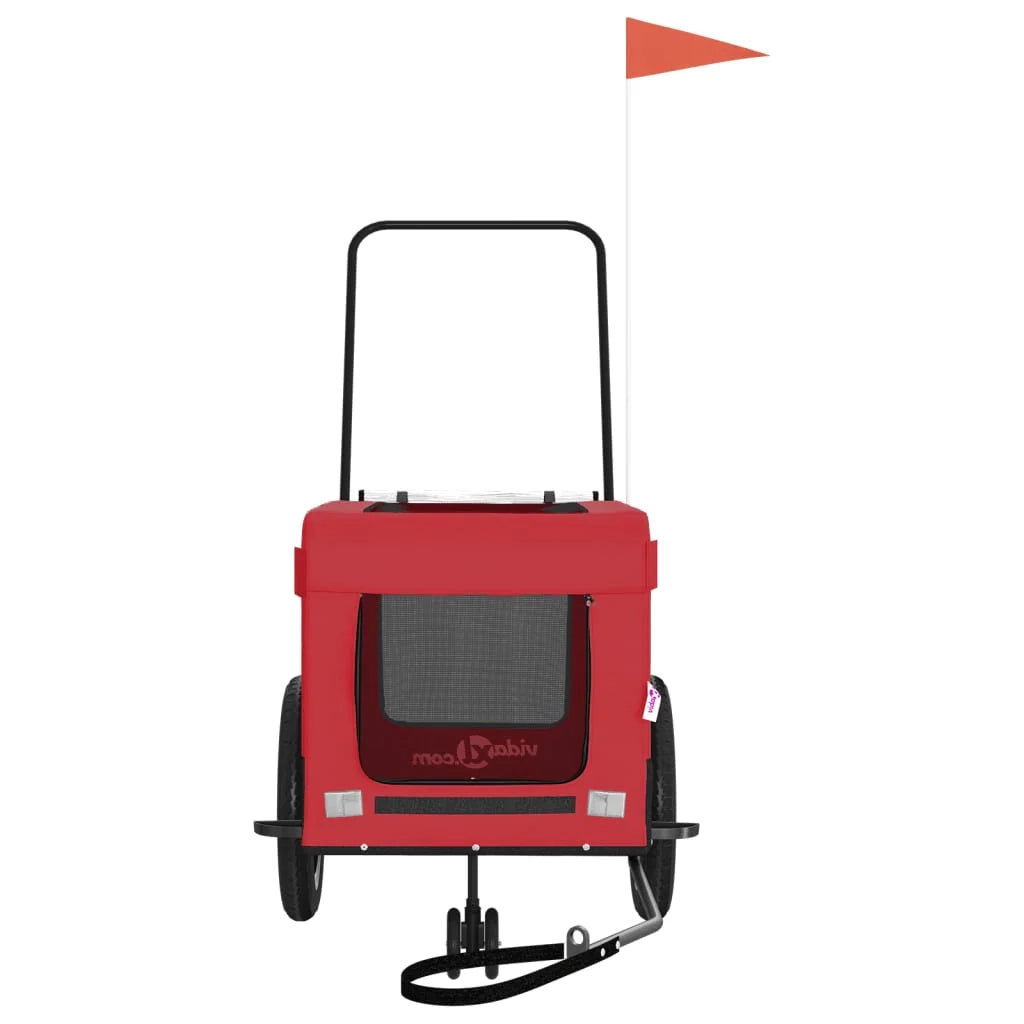 Rimorchio/carrello per animali domestici rosso 02_0044367