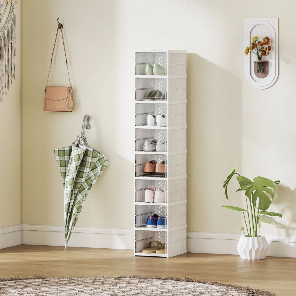 Scarpiera 8 Ripiani Folding ¨C Minimal ¨C Bianco