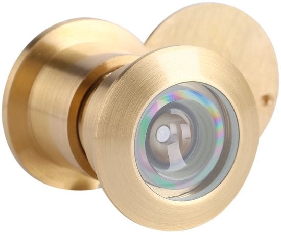 Visori per porte - Visore 28 mm Angolo di visuale ampio - Rilievo zinco - Lenti in vetro - Antisfondamento - Cappuccio per la privacy - Adatto per porte da 35-60 mm di spessore - Occhiello di visuale