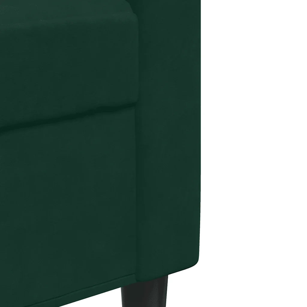 Set di Divani 3 pz con Cuscini Verde scuro in Velluto 3278433