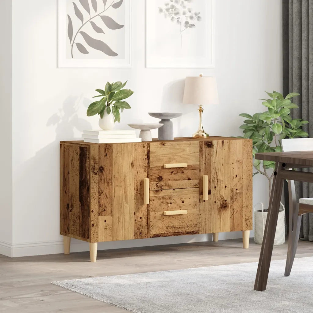 Credenza | Madia | Buffet da pranzo | Armadio da pranzo Legno Antico 100x36x60 cm in Legno Multistrato