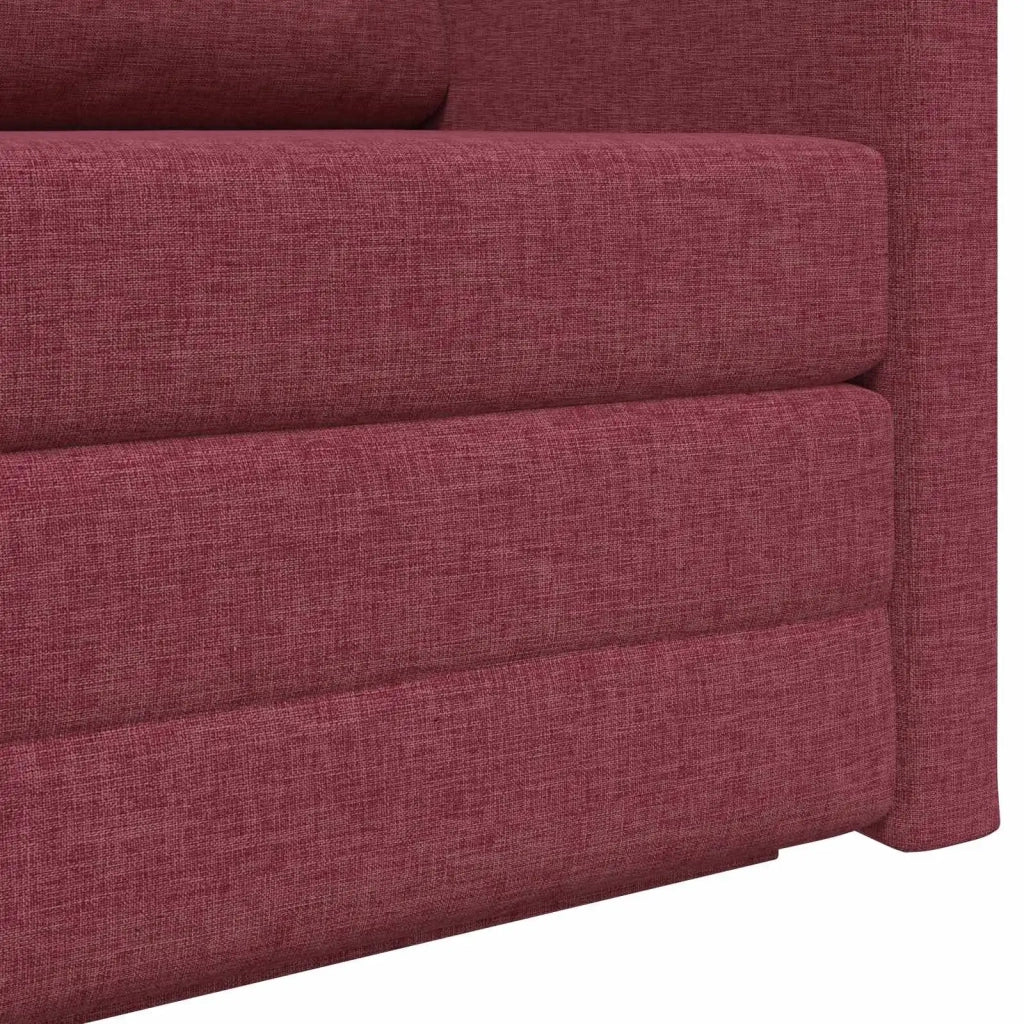 Divano letto 110cm Rosso Vino Tessuto 4106694